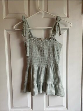 Altar’d State Sage Green Tie Tank S